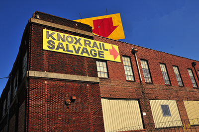 Knox Rail Salvage in downtown Knoxville, Tennessee