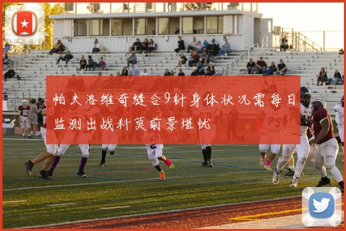 帕夫洛维奇缝合9针身体状况需每日监测出战科莫前景堪忧
